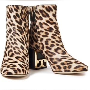 Tory Burch Gigi Calf Hair Ankle Booties Size 7 EUC!